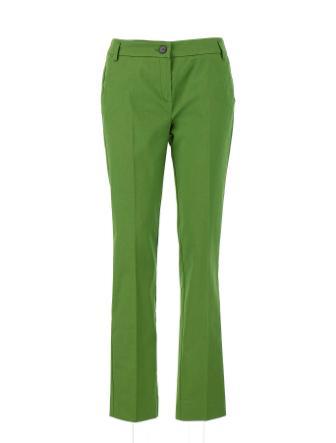 Emme Marella - Pantalone Straight Verde Shocking - HILTEX