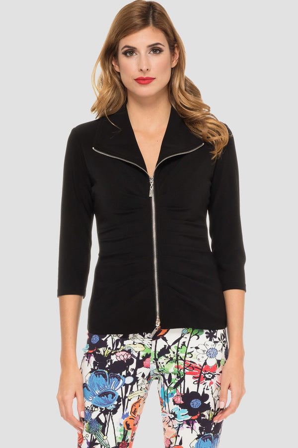 Joseph Ribkoff - Mantella Jacquard con Pelliccia - 243930