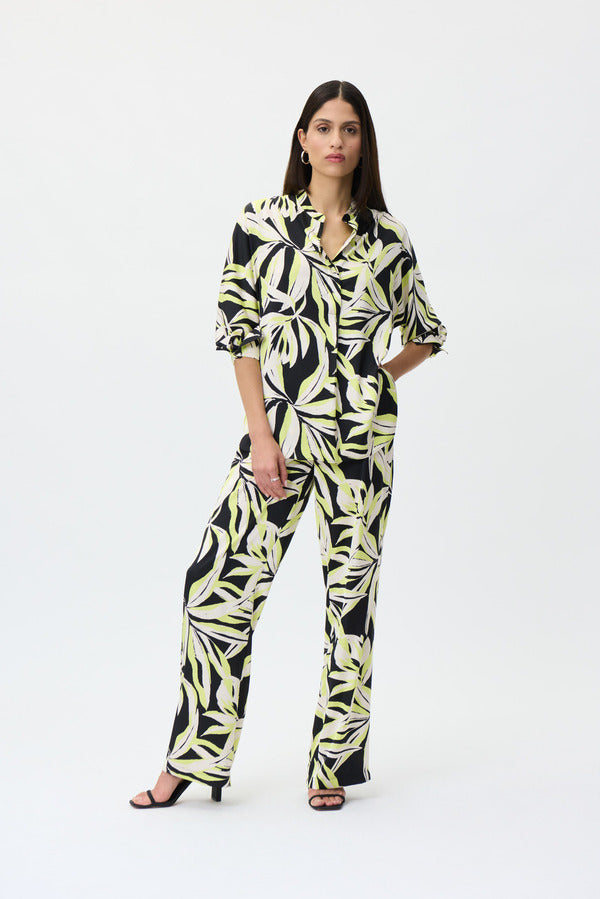 Joseph Ribkoff - Pantalone Palm Print - 232155