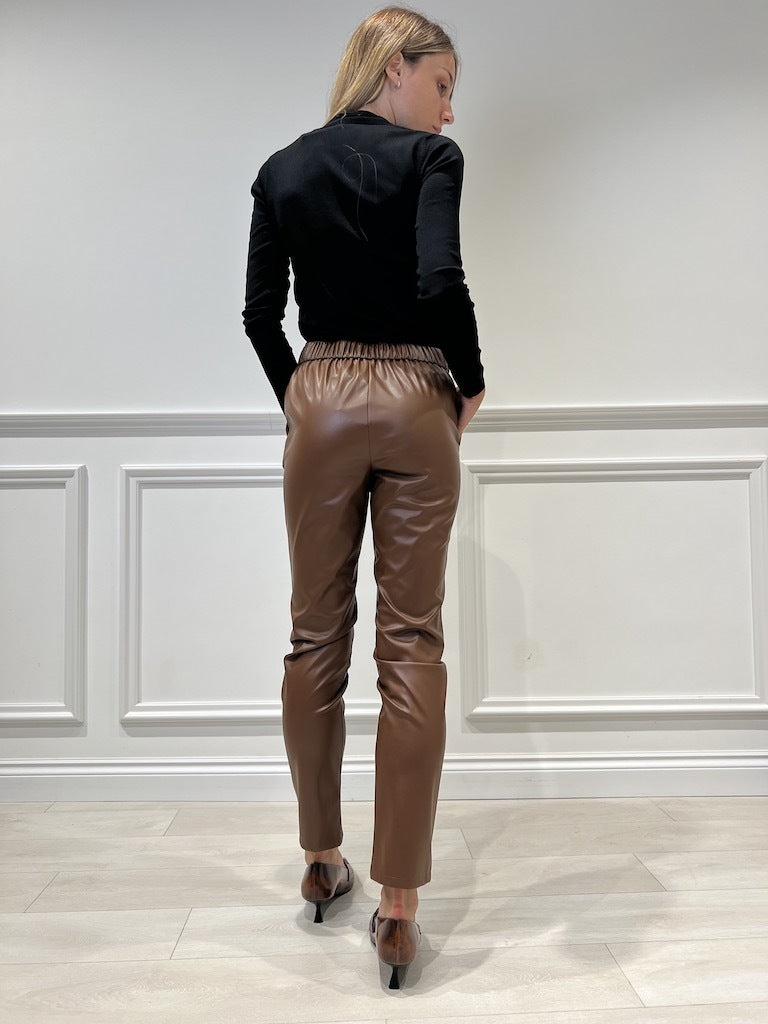 Emme Marella - Pantalone Sigaretta Spalmato - POLLINE