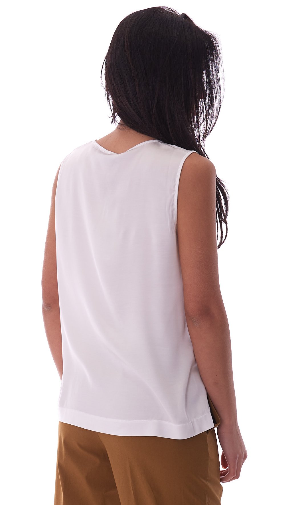 Maria Bellentani - Canotta Raso Panna - 4064