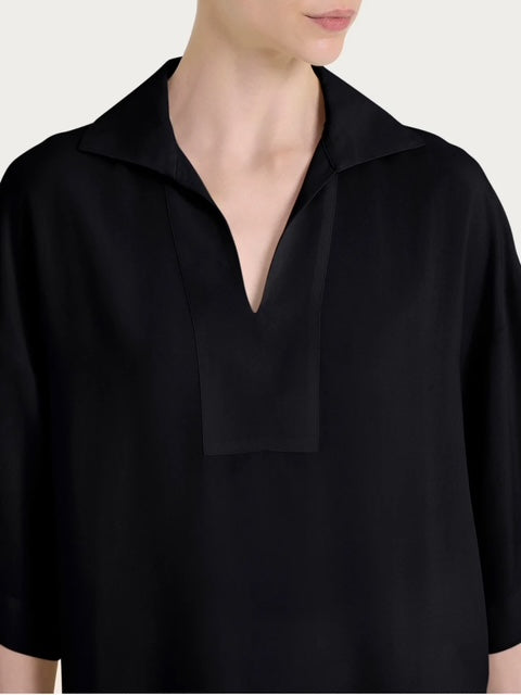SMC R - Blusa Polo in Raso di Viscosa - 3195571
