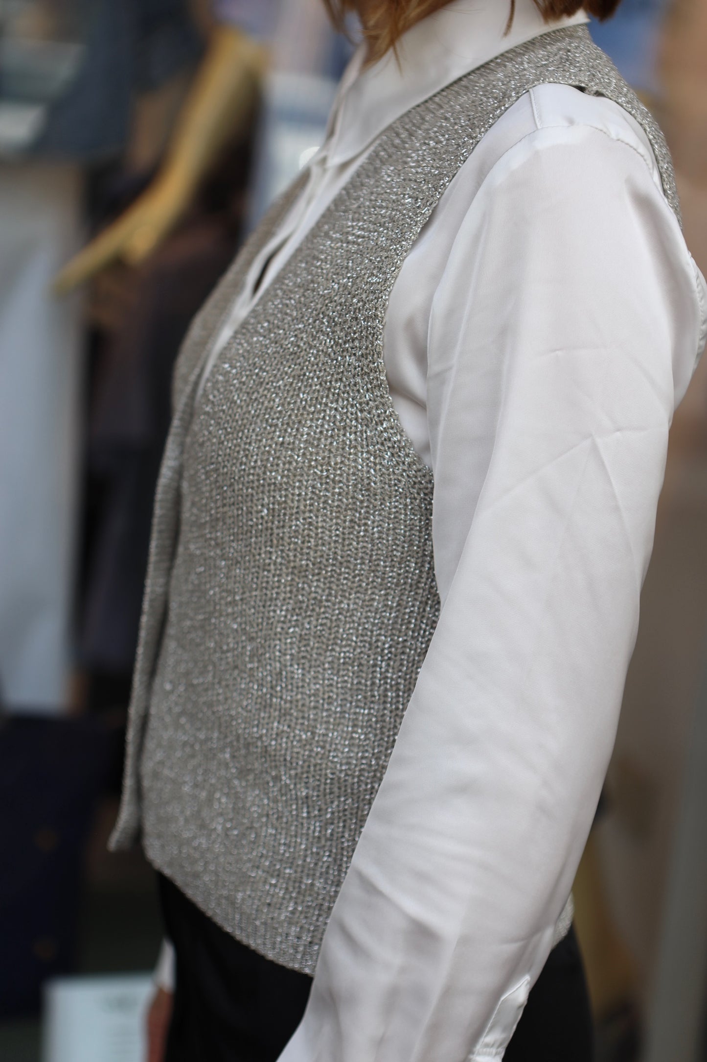 King Kong - Gilet Lurex con Bottoni - QP8LE5