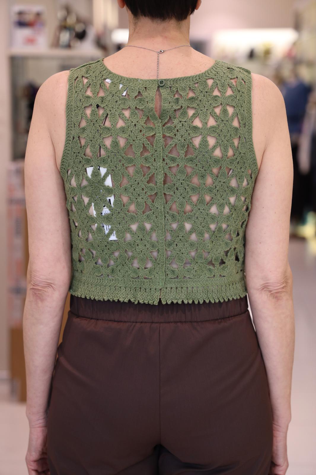 Mdm - Gilet in Maglia Ecru - 7070965