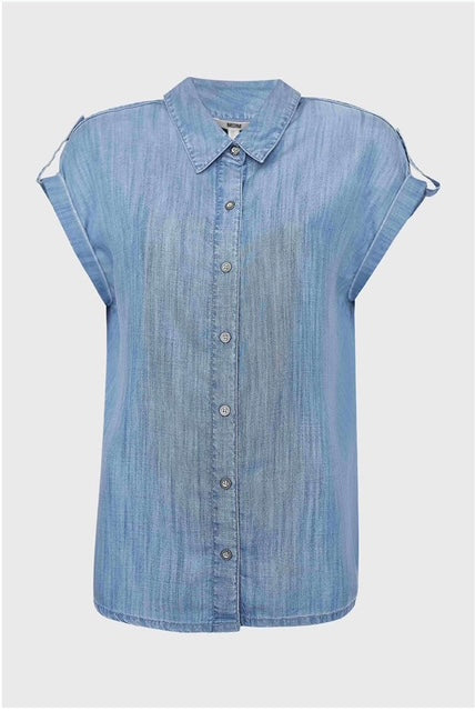 Mdm - Blusa Effetto Denim Soft - 3799234