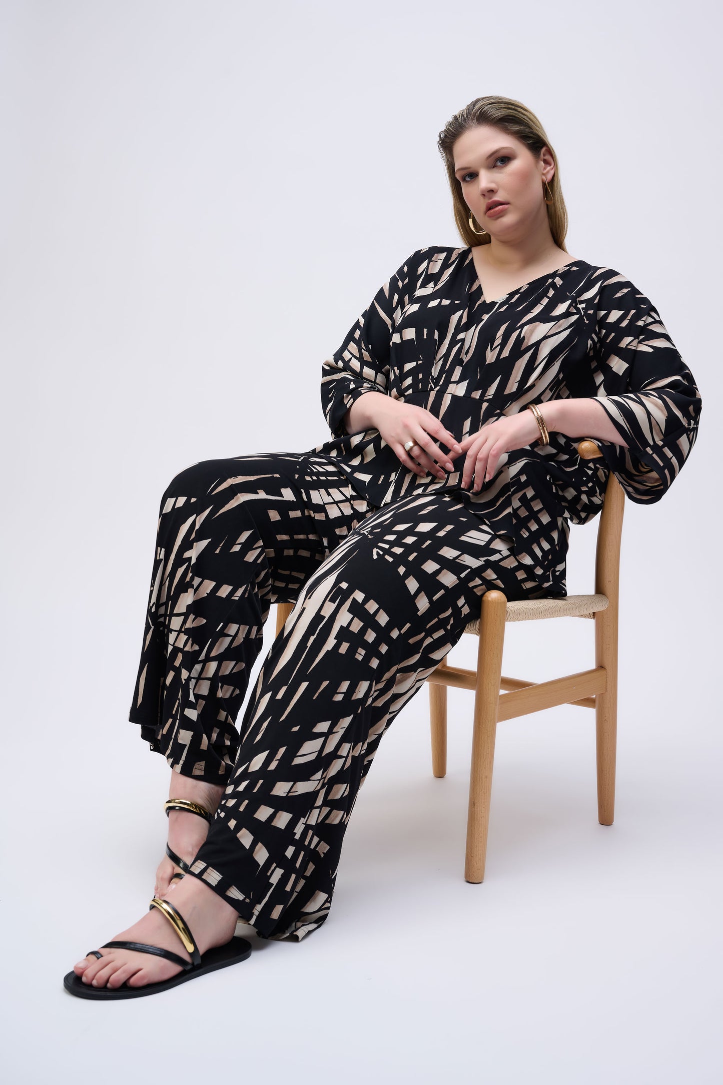 Joseph Ribkoff - Pantalone Wide Leg Astratto - 251274