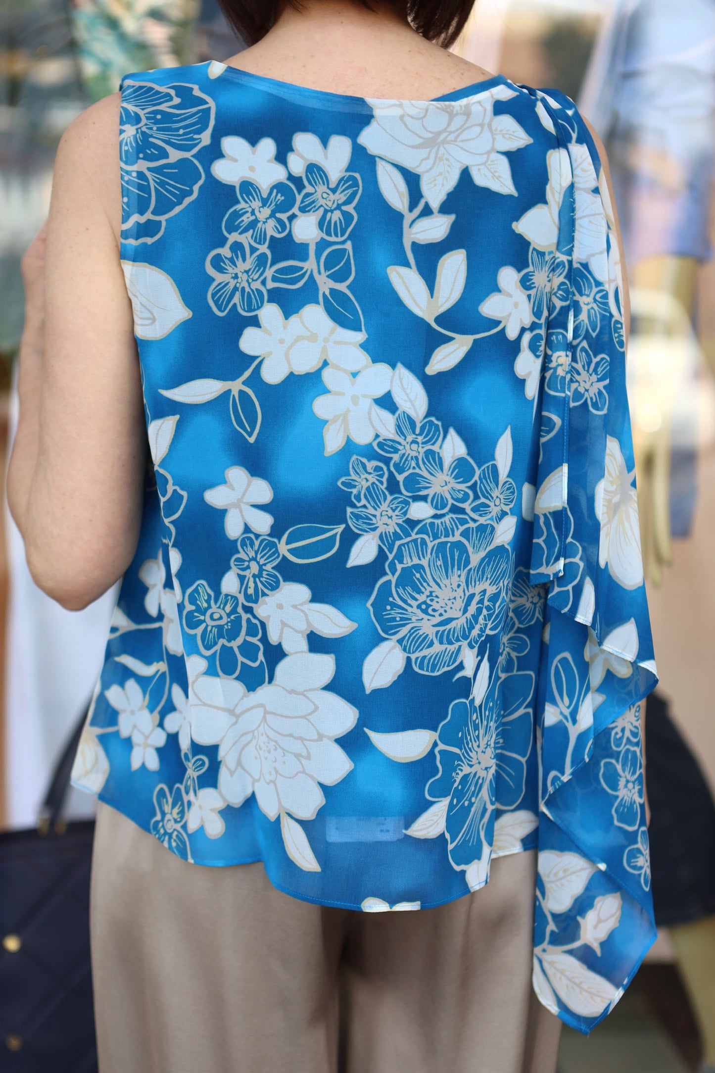 Emme Marella - Top Floreale Drappeggiato - AGGRAVI