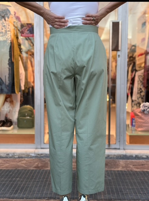 Emme Marella - Pantalone Nero in Popeline - TRINA