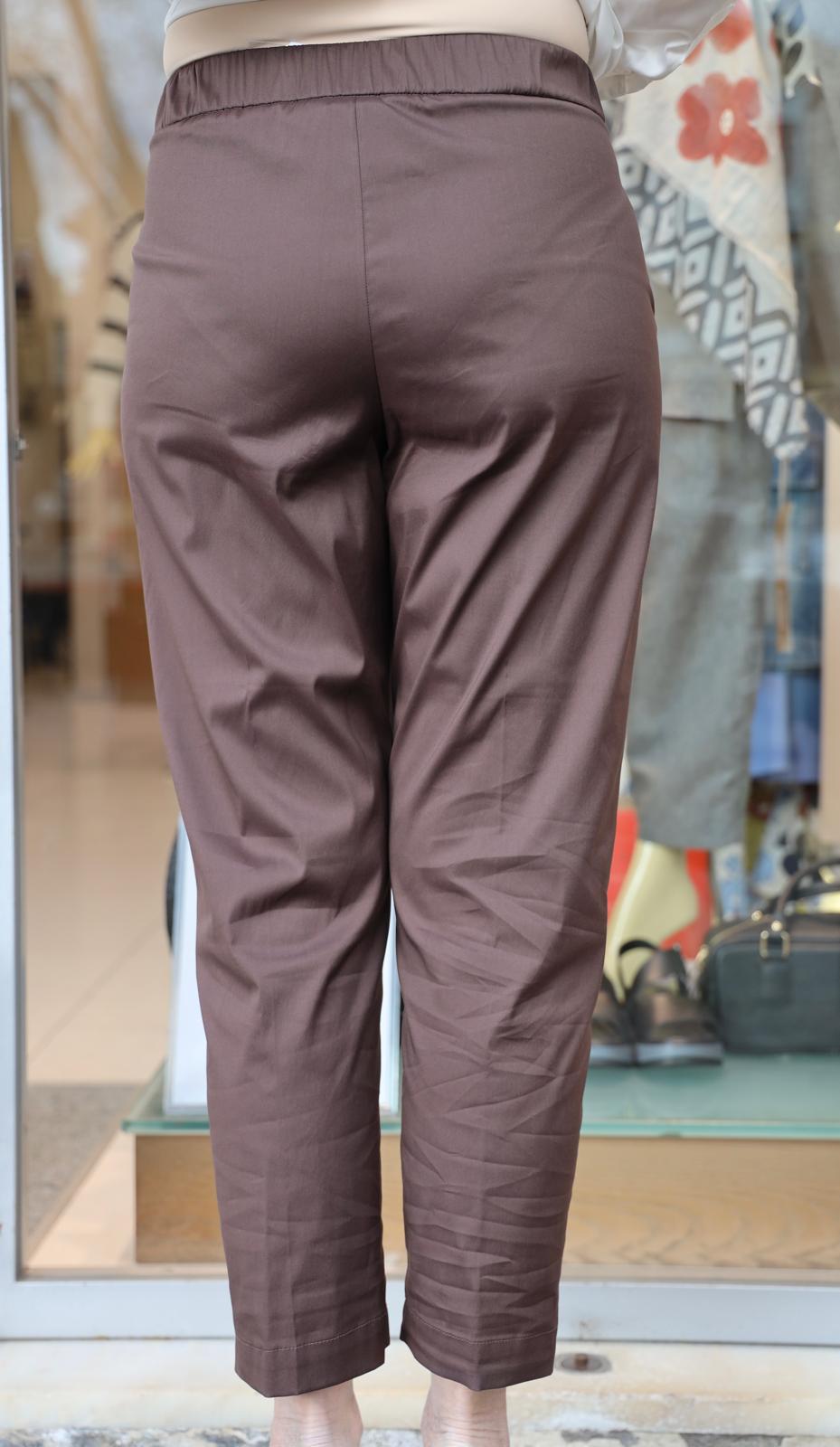iBlues - Pantalone Misto Lino Marrone - FILOVIA