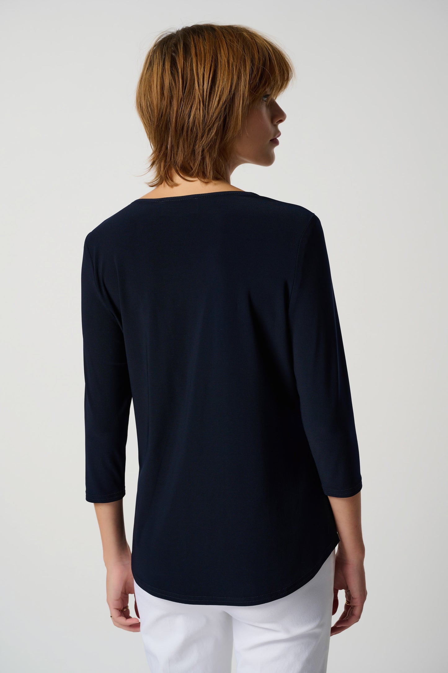 Joseph Ribkoff - Casacca Blu a Linea Squadrata - 4455461