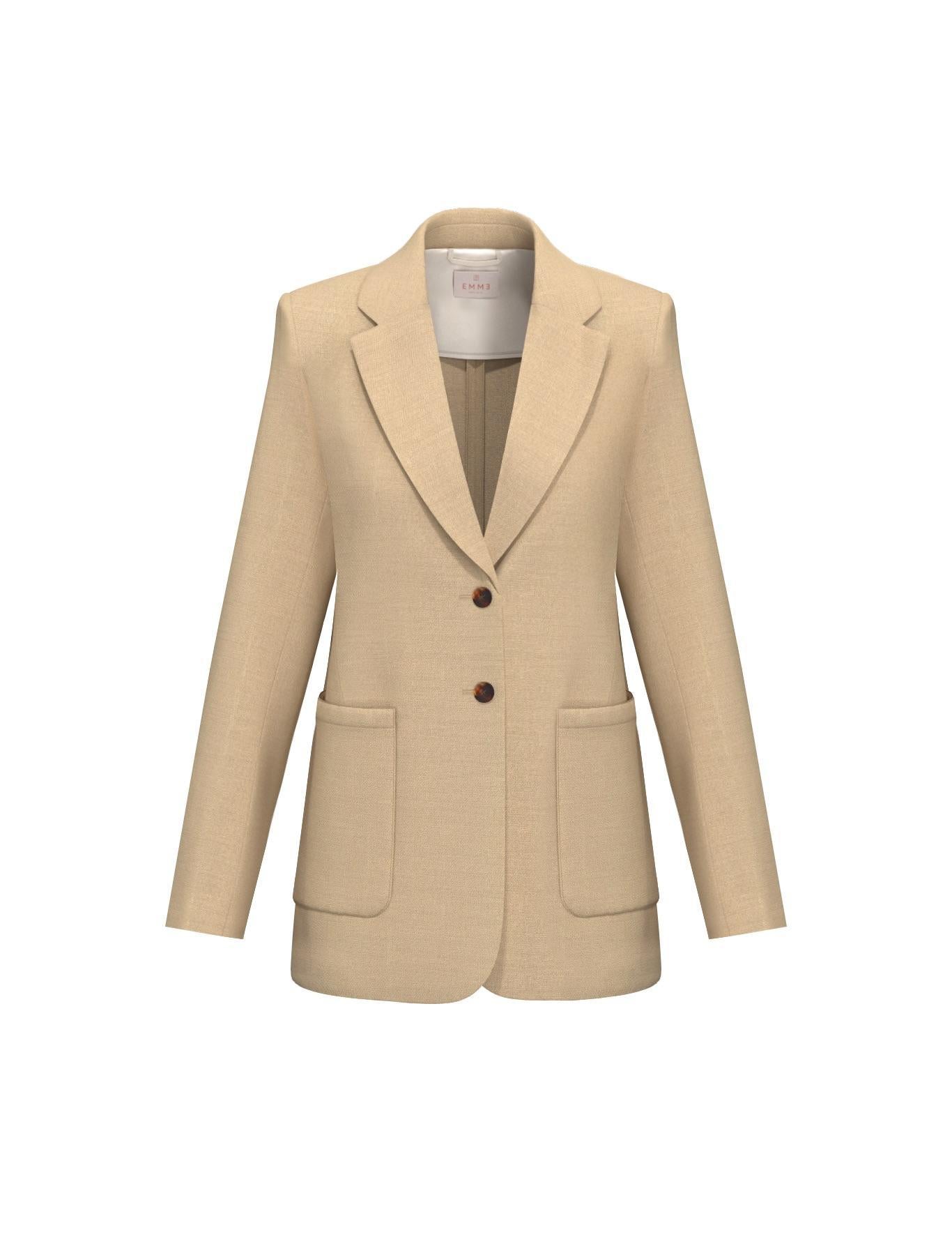 EMME MARELLA 1 EMMCHARME1 Giacca in twill di misto lino