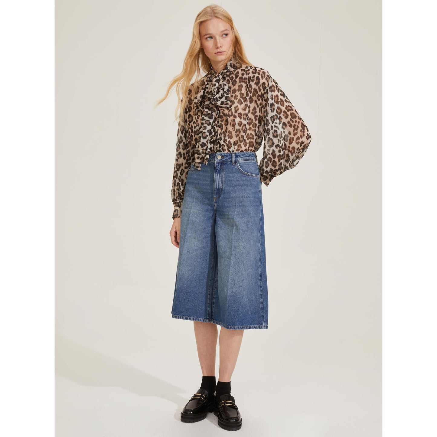 Emme Marella - Jeans Culotte Gamba Larga - GRAPHIC