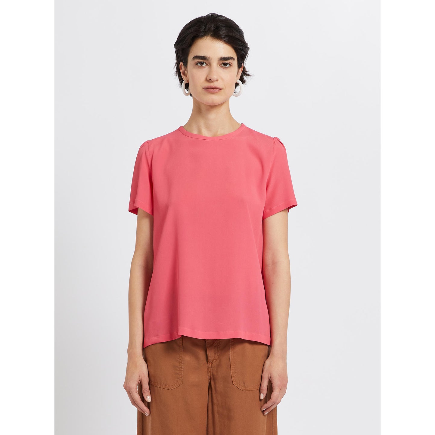 iBlues - Blusa Misto Seta Rosa - CERVINO