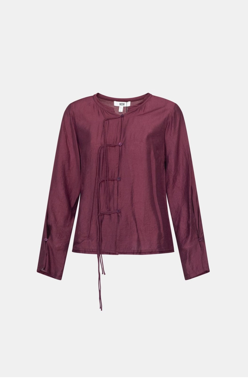 Mdm - Blusa Elegante Fluida Bordeau - 6067951