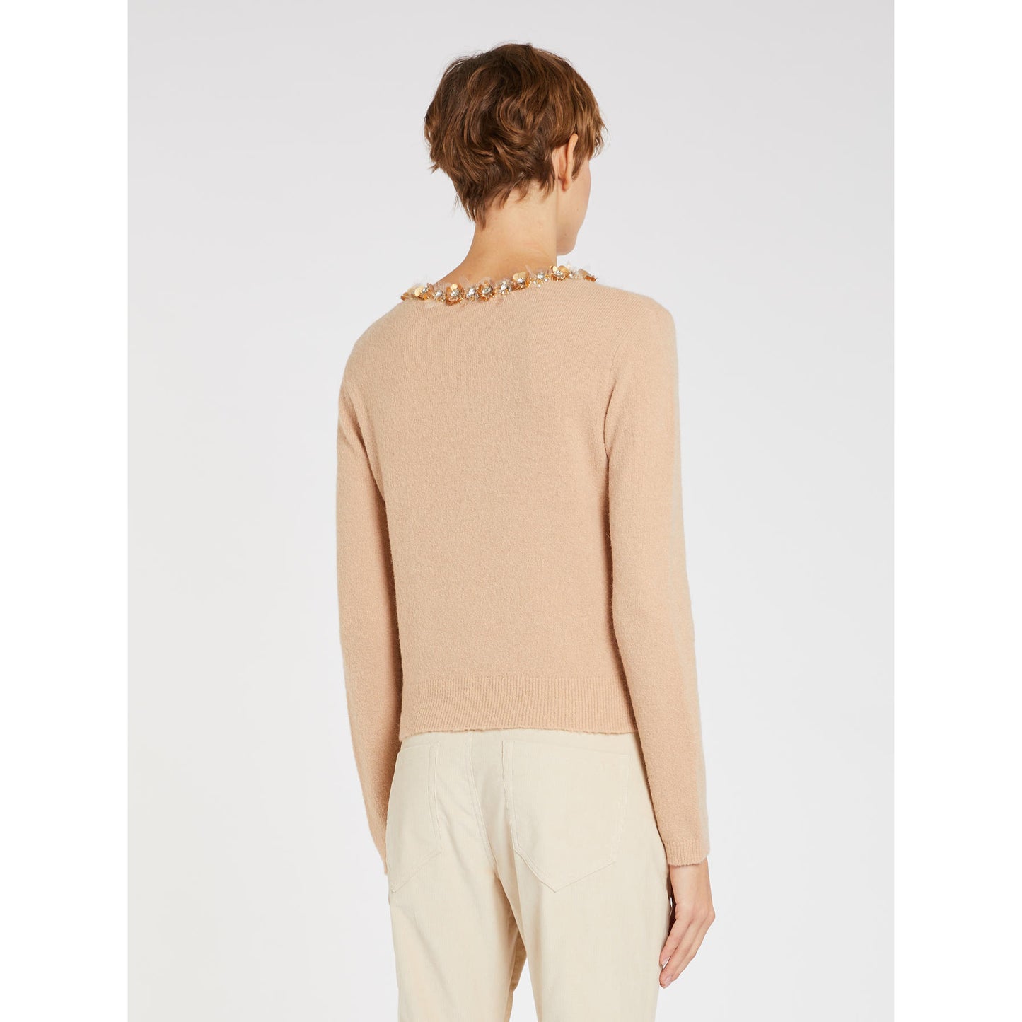 i Blues - Maglia Luciana in Alpaca e Lana Miele - 672582
