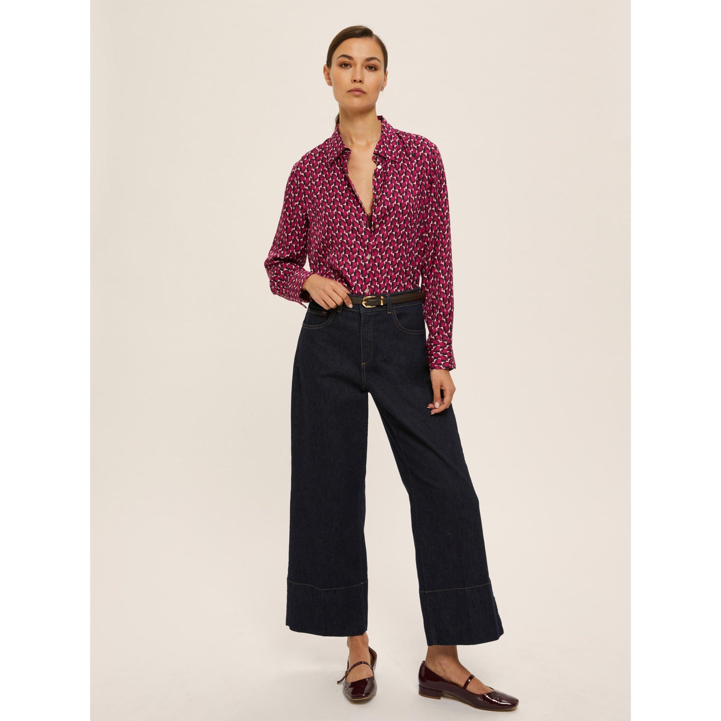 Emme Marella 3 - Camicia in Twill di Viscosa Stampata - 1738341