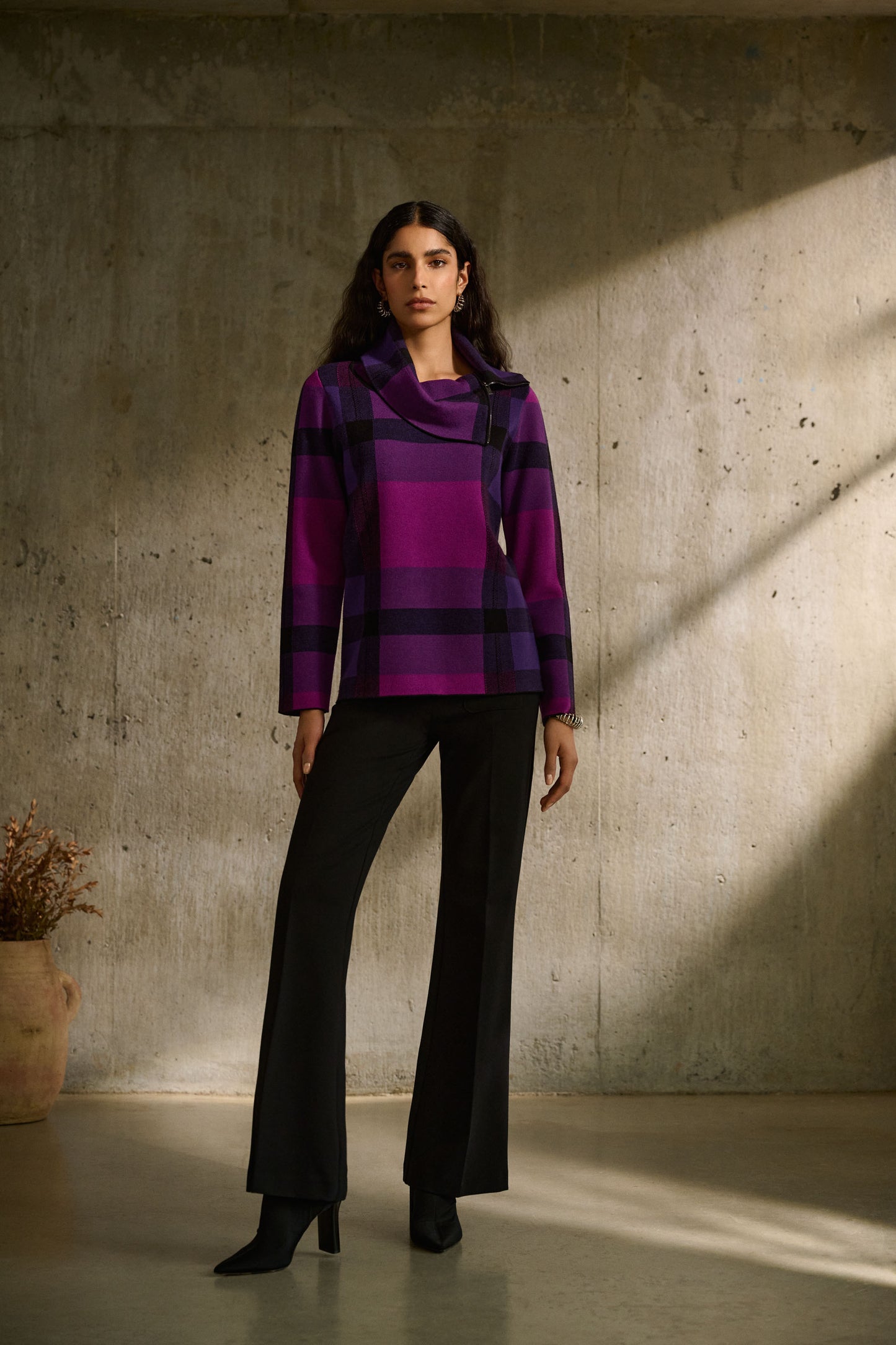 Joseph Ribkoff - Maglione Jacquard con Zip - 243943