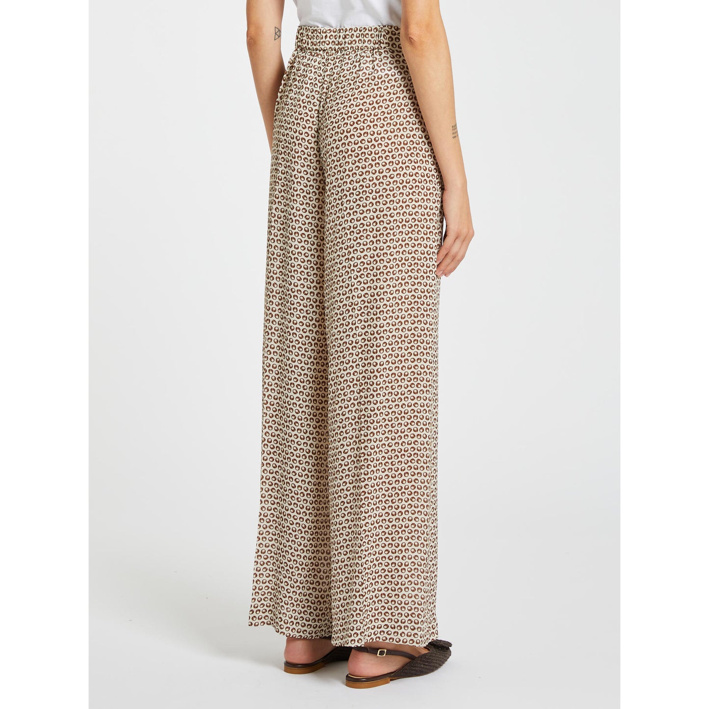 i Blues - Pantalone Wide Leg Stampato - VIRTUS