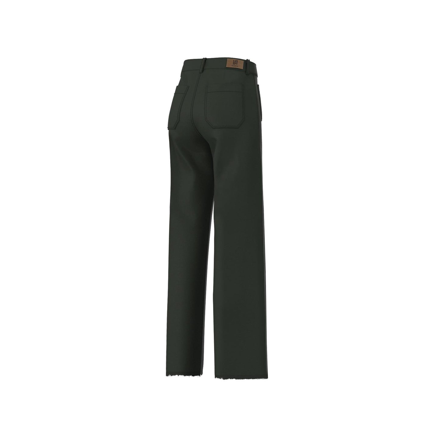 Emme Marella - Pantalone Straight Sfrangiato - ALBY