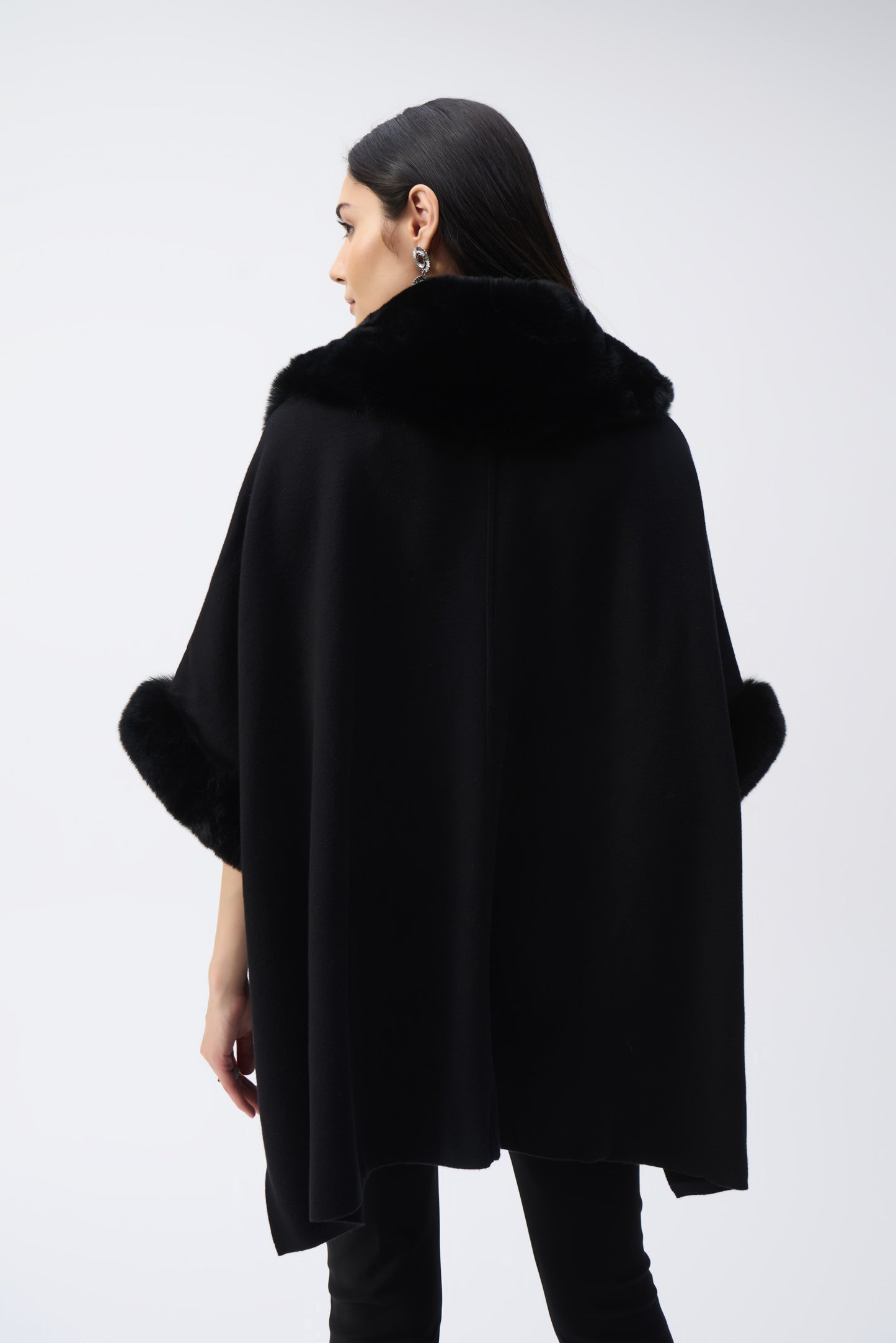 Joseph Ribkoff - Mantella Jacquard e Pelliccia - 243930