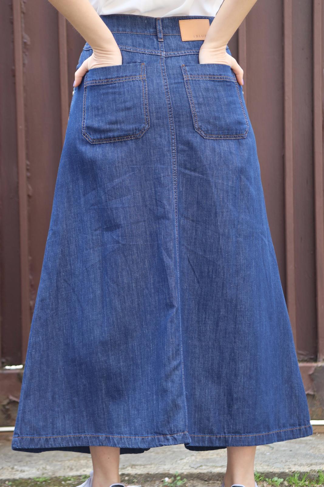 iBlues - Gonna Lunga Denim/Lino - VASCO