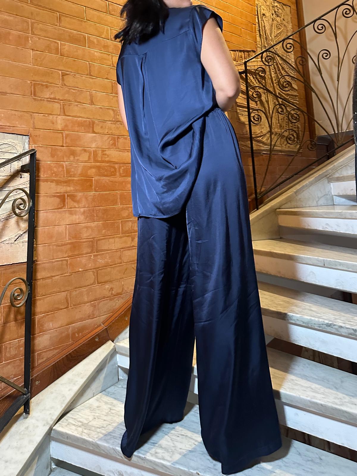 Motel - Blusa Blu in Viscosa - FA8326