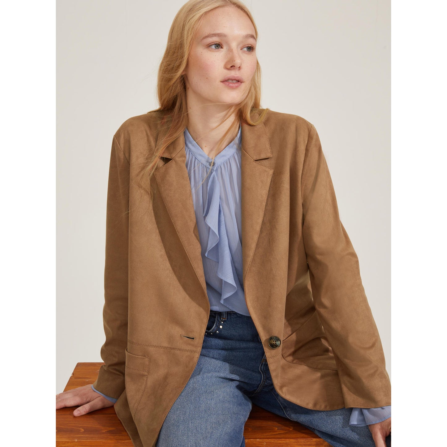 Emme Marella - Blazer Jersey Suede - BOA