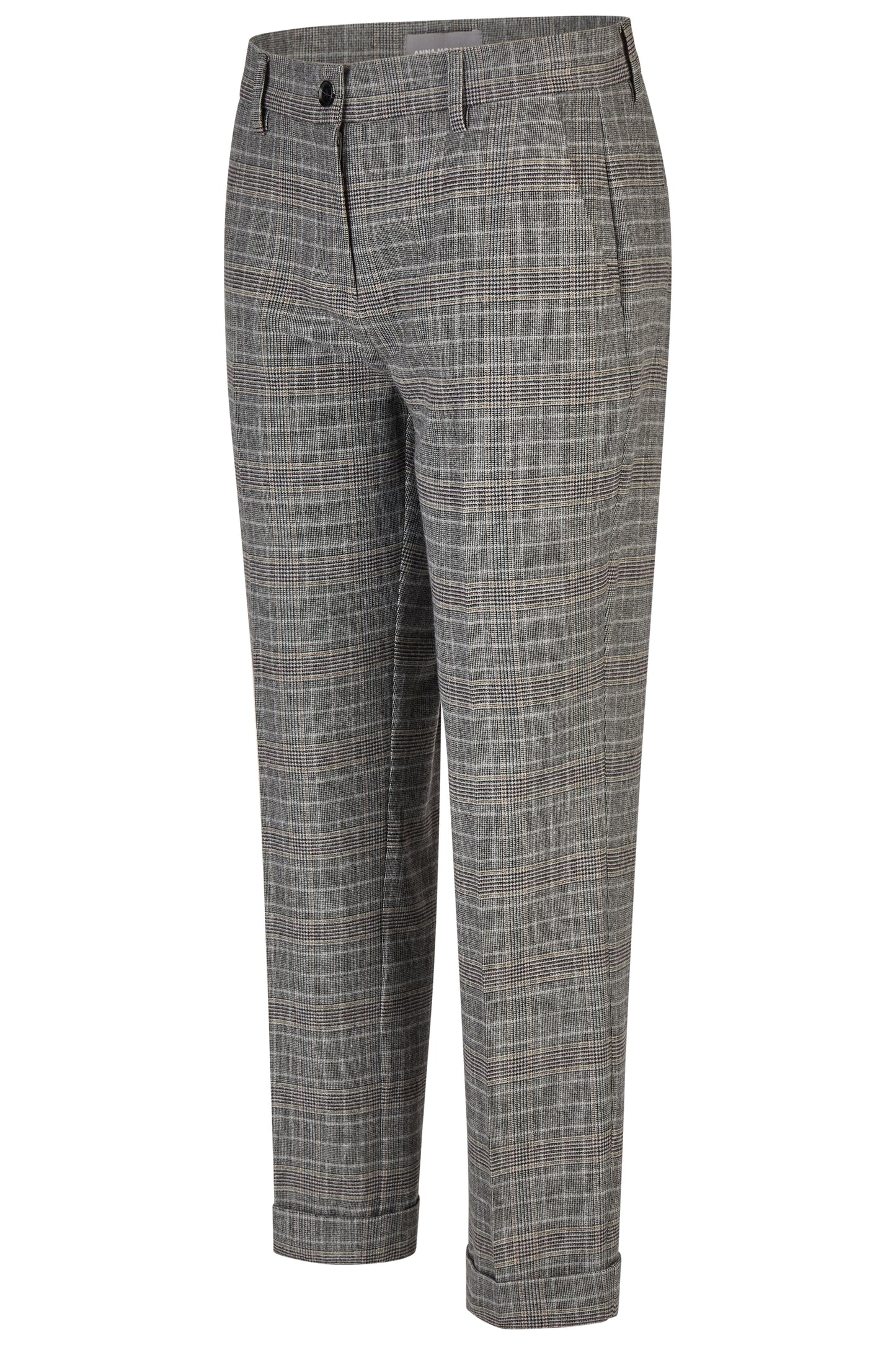 Anna Montana - Pantalone Elasticizzato Grigio Melange - 8995241