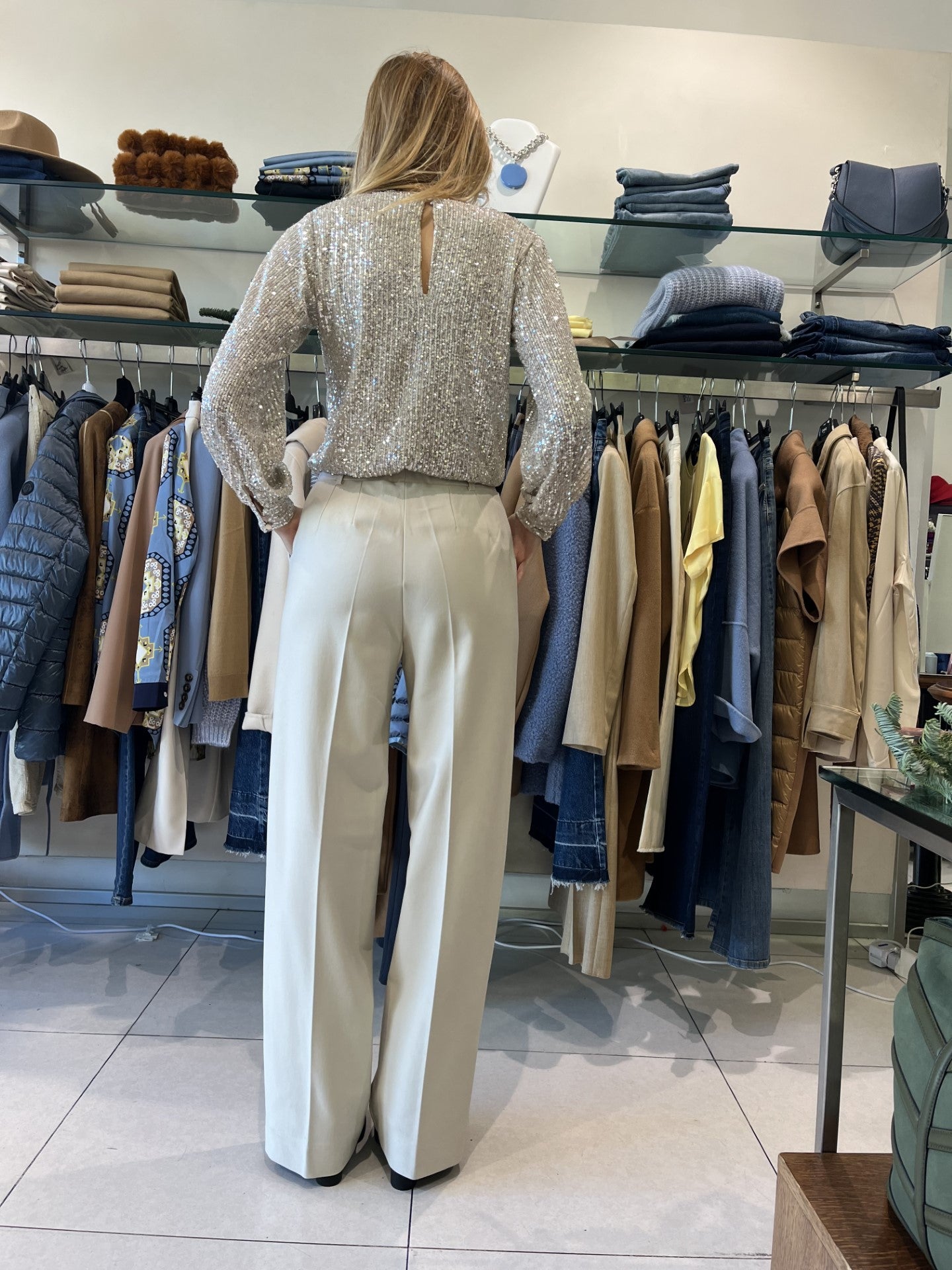 SMC R - Pantalone Punto Milano Champignon - 914632