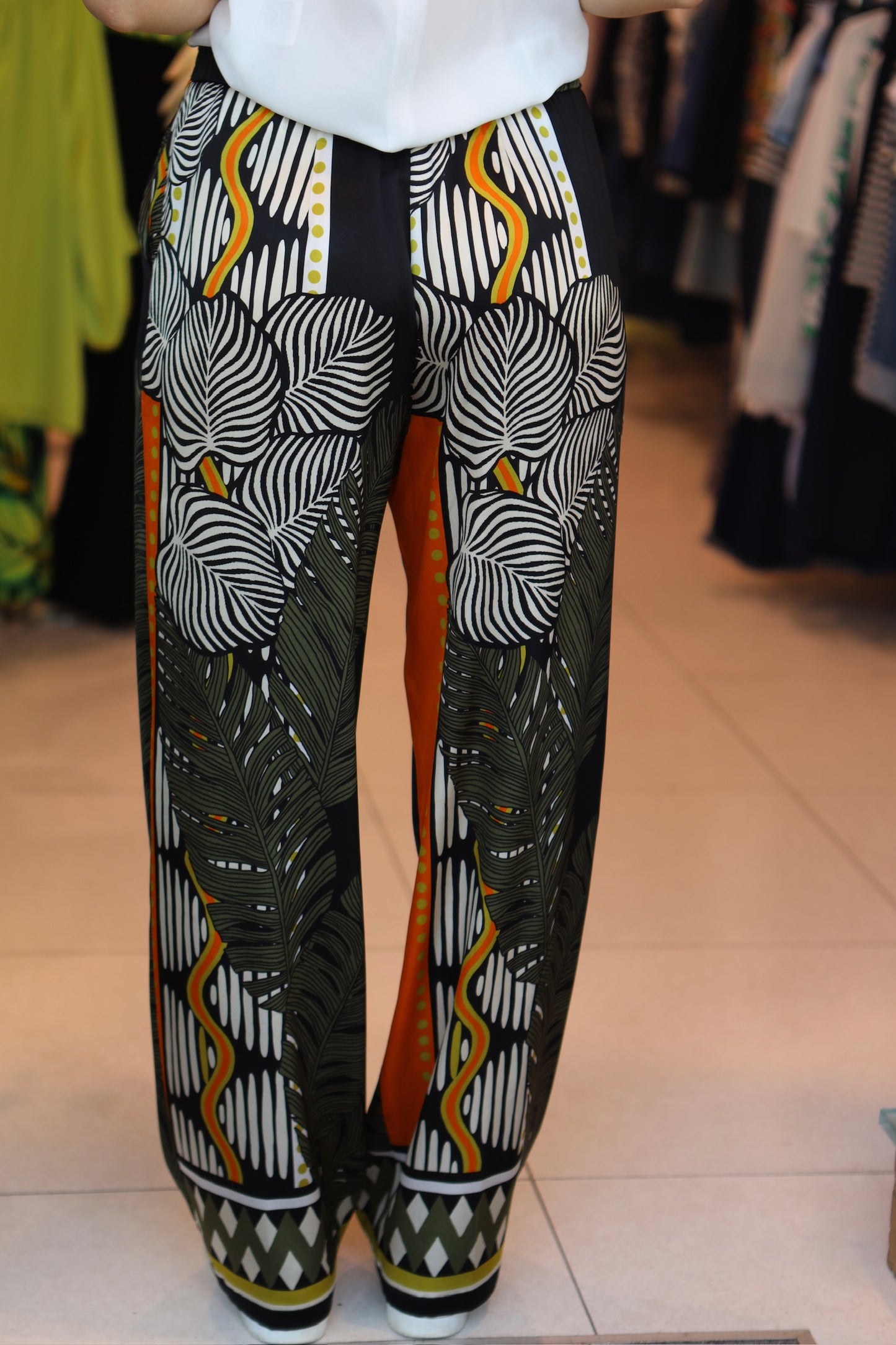 Piero Moretti - Pantalone in Seta Fantasia - 9988657