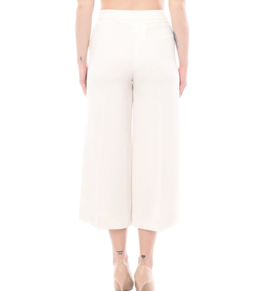 Emme Marella - Pantalone Cropped Bianco - MARLENE