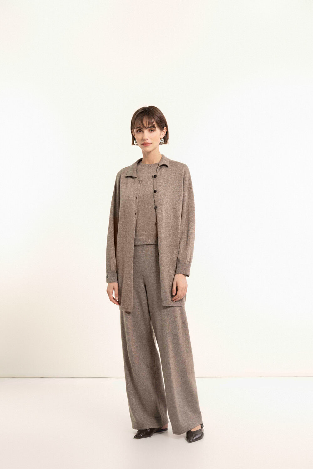 Maria Bellentani - Pantalone Eliette Relaxed Fit Color Casha - N2065170