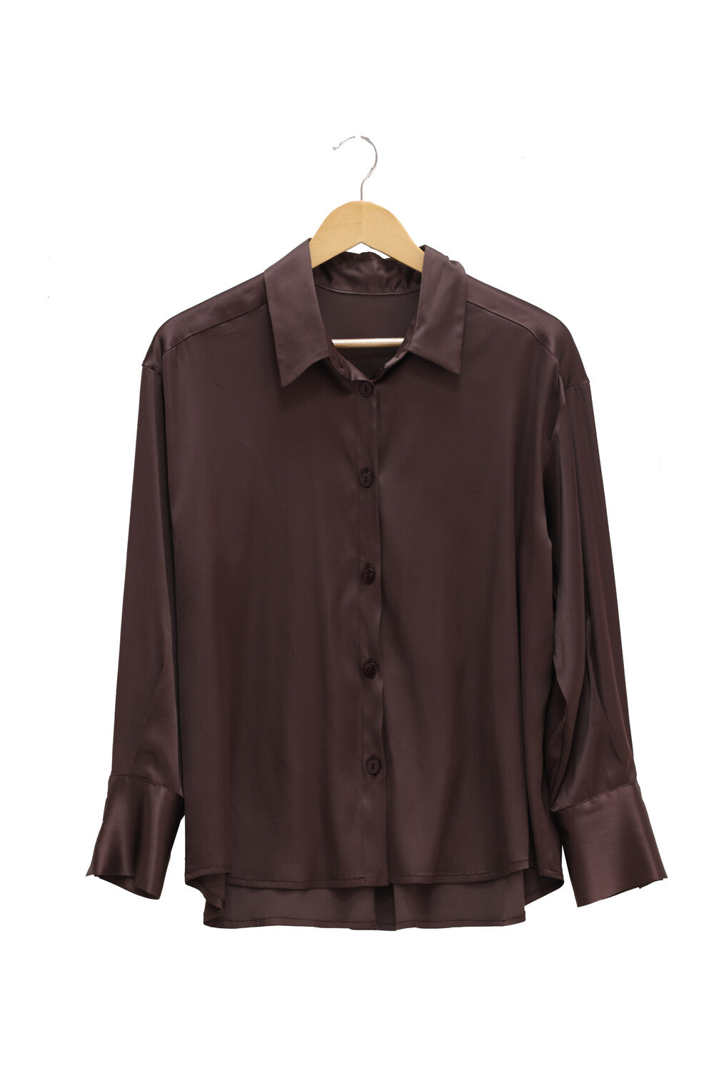 Maria Bellentani - Camicia Harper Fluida Color Moro - N3415013