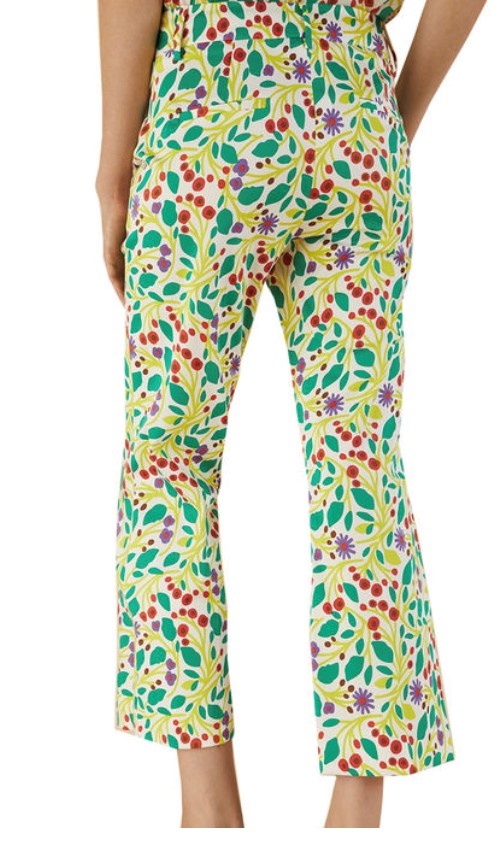 Emme Marella - Pantalone Raso Floreale - VIVETTA