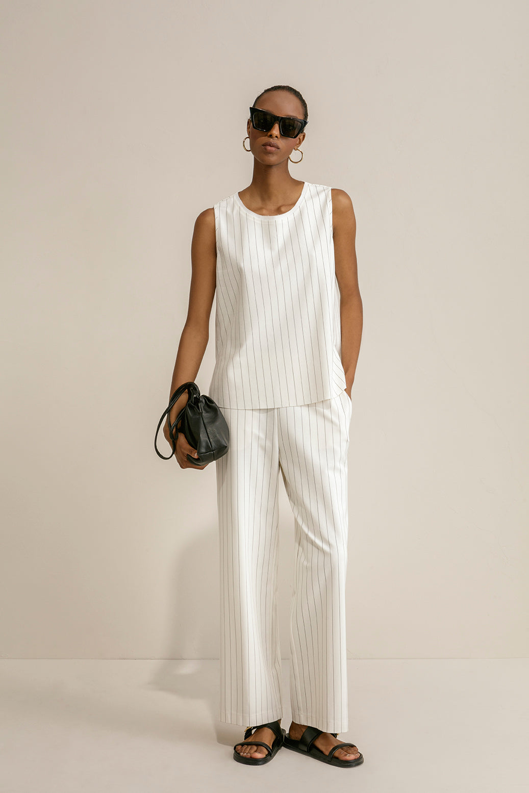 Maria Bellentani - Pantalone Straight Burro - KYOTO