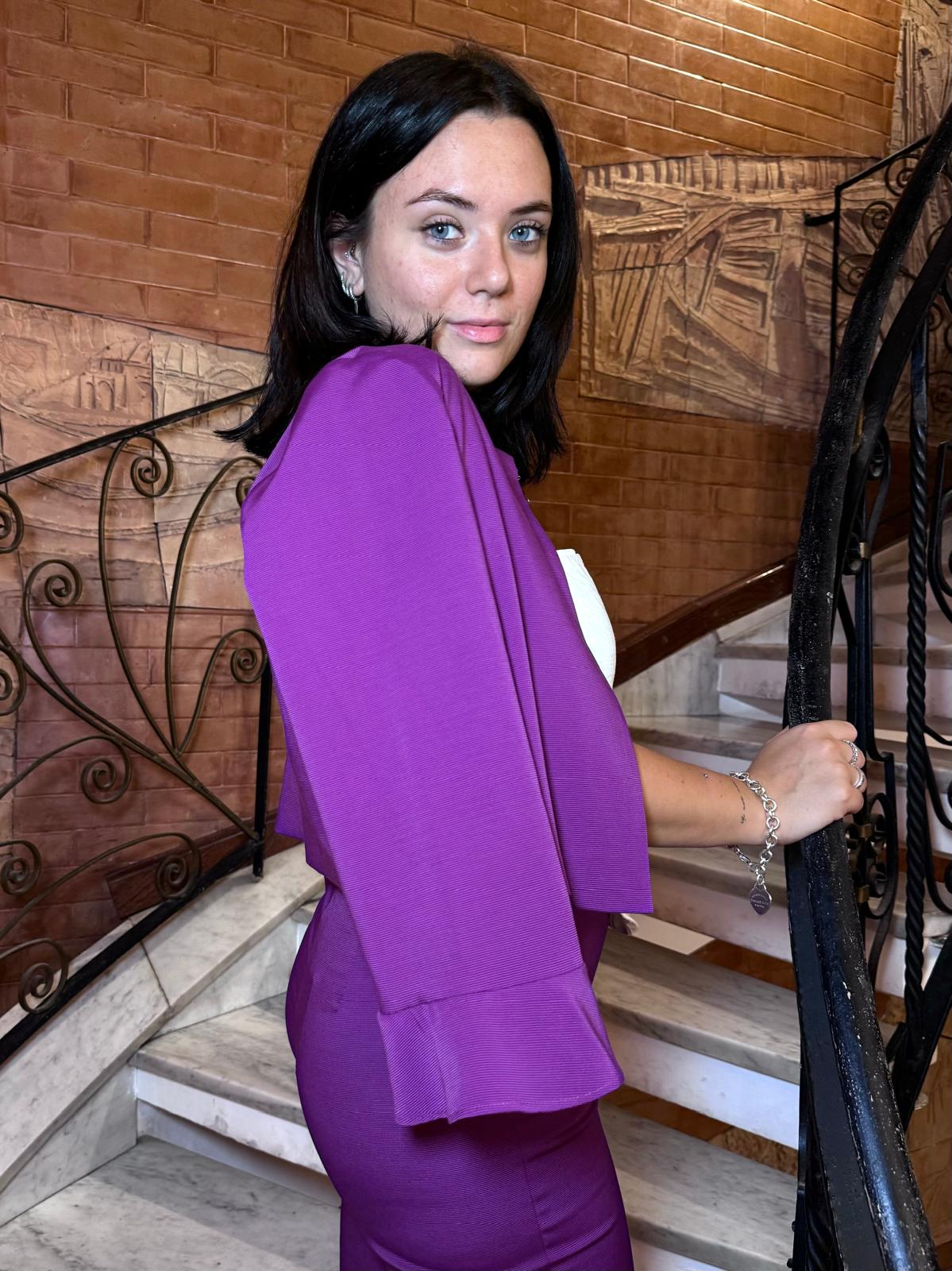 Emme Marella - Pantalone Fluido Viola - BALIA