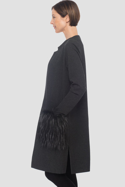 Joseph Ribkoff - Cappotto con Tasche Faux Fur - 183333