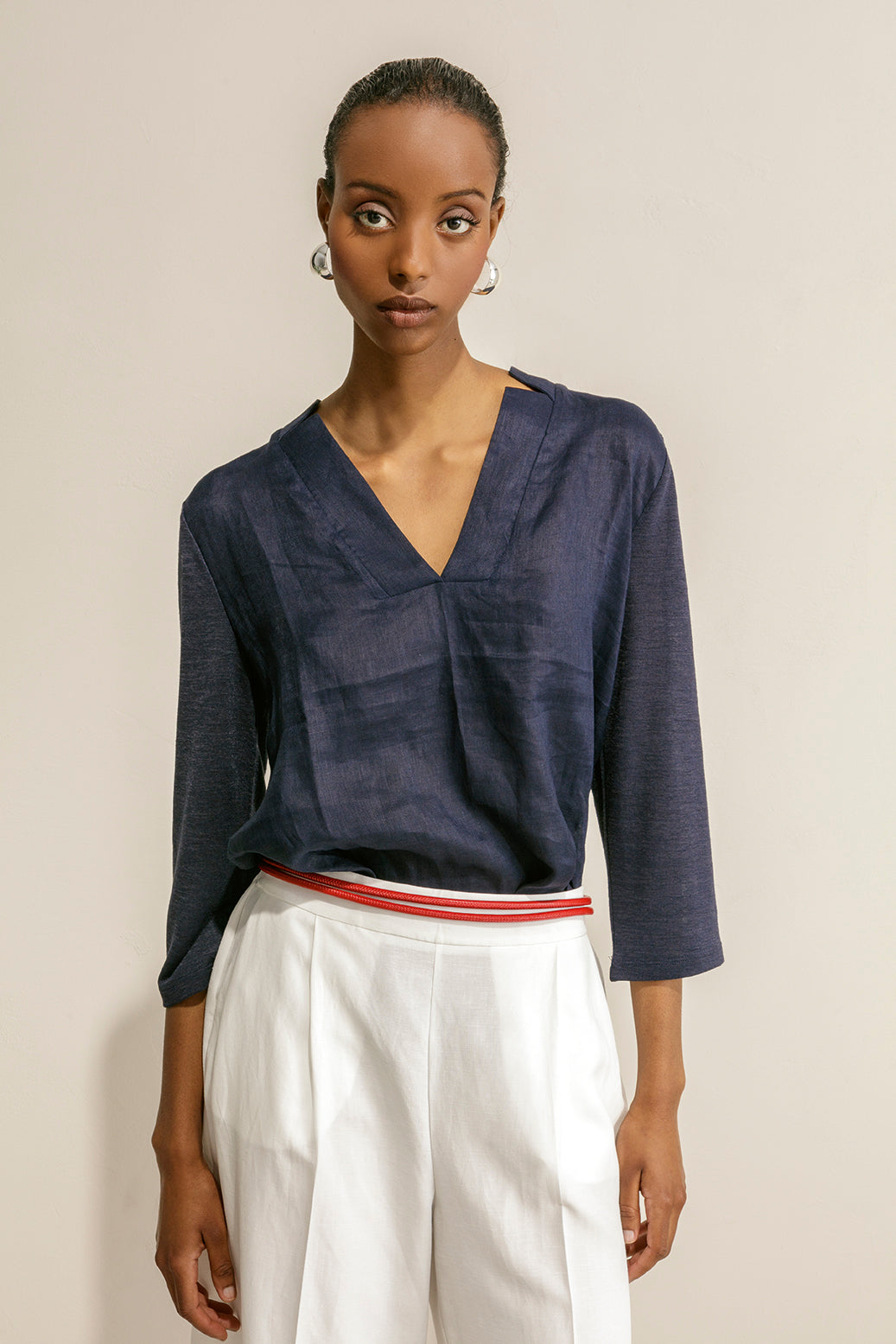 Maria Bellentani - Maglia M/3/4 Blu - MENTA