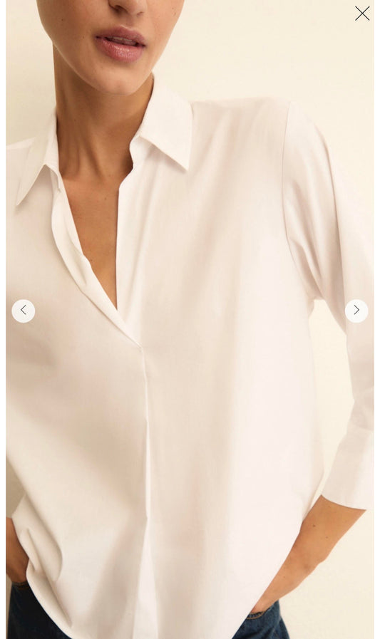 EMME MARELLA 1 EMMADORNO Blusa a polo in popeline