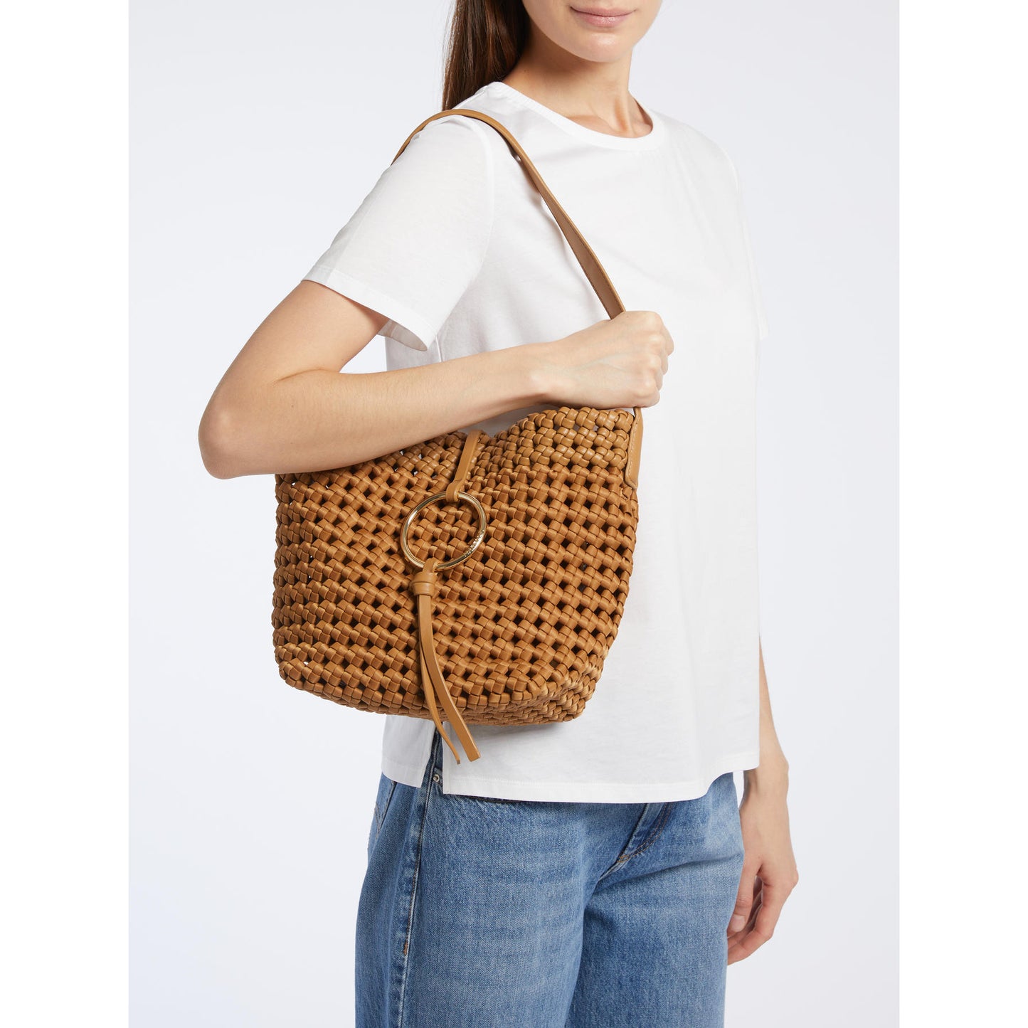 MARELLA Accessori 2 MLAZAFFO Borsa piccola in tessuto intrecciato  CUOIO