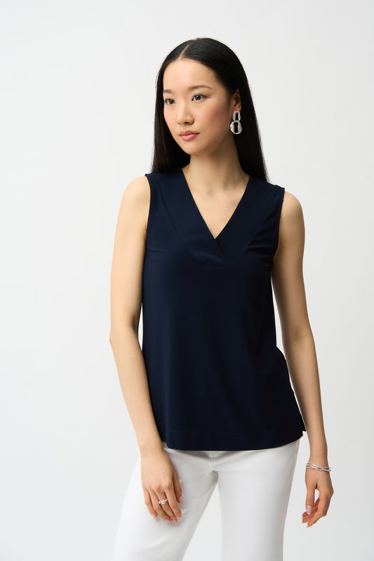 Joseph Ribkoff - Top Elegante Senza Maniche con Scollo a V - 241239