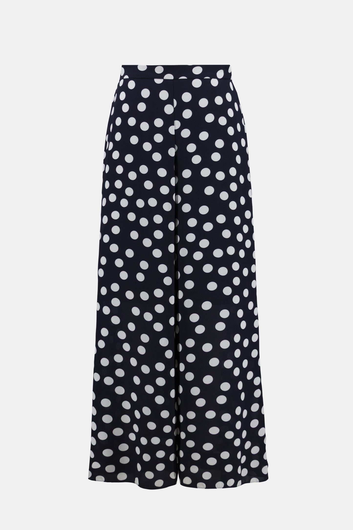 Joseph Ribkoff 261305 229 Pantaloni a gamba larga in georgette con stampa a pois