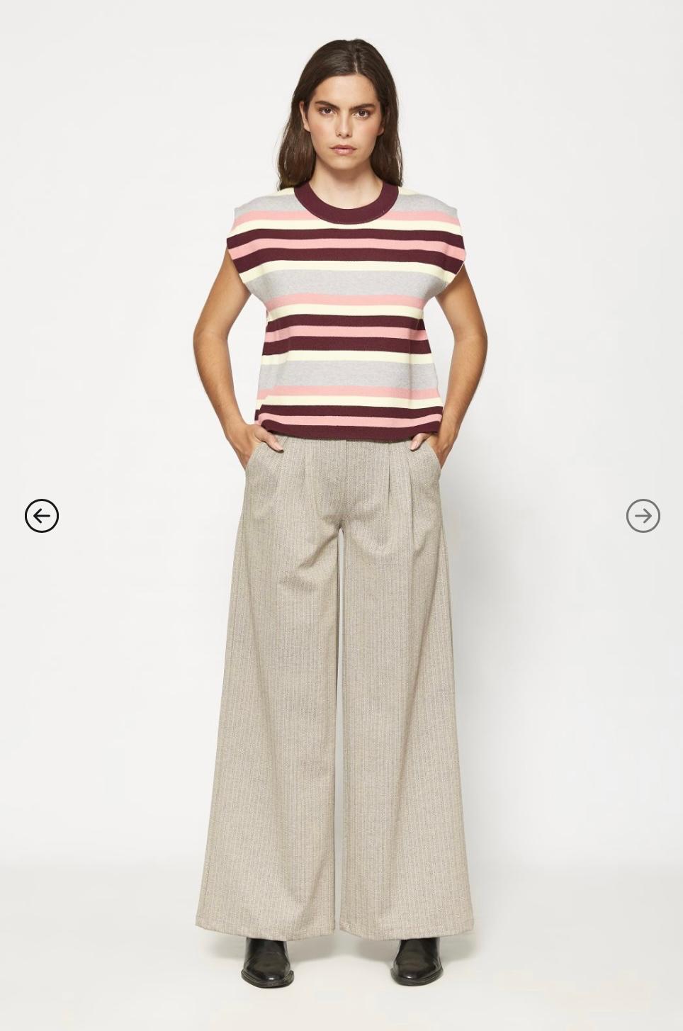 Mdm - Pantalone in Lana Sand Cheviot - 2642577