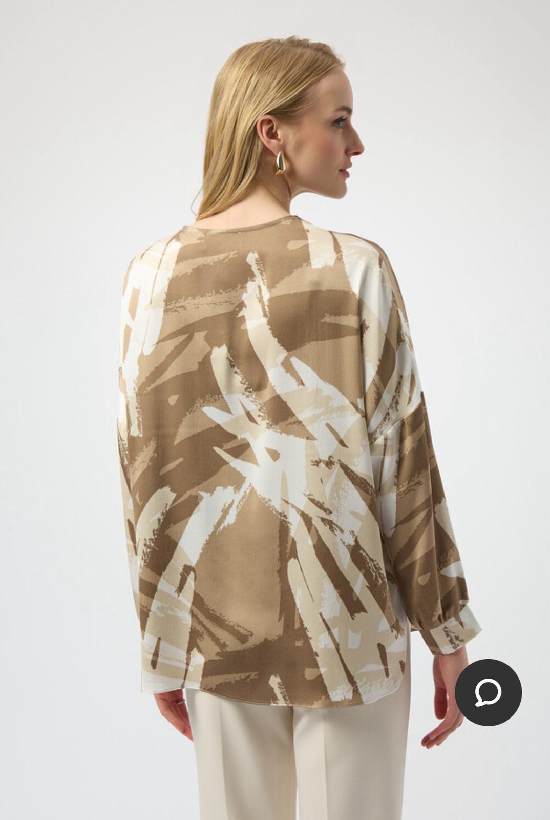 Joseph Ribkoff - Casacca Elegante Beige e Bianco - 2687623