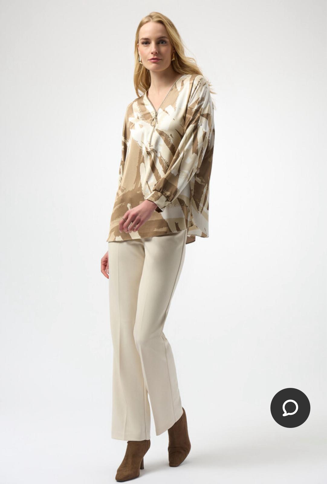 Joseph Ribkoff - Casacca Elegante Beige e Bianco - 2687623