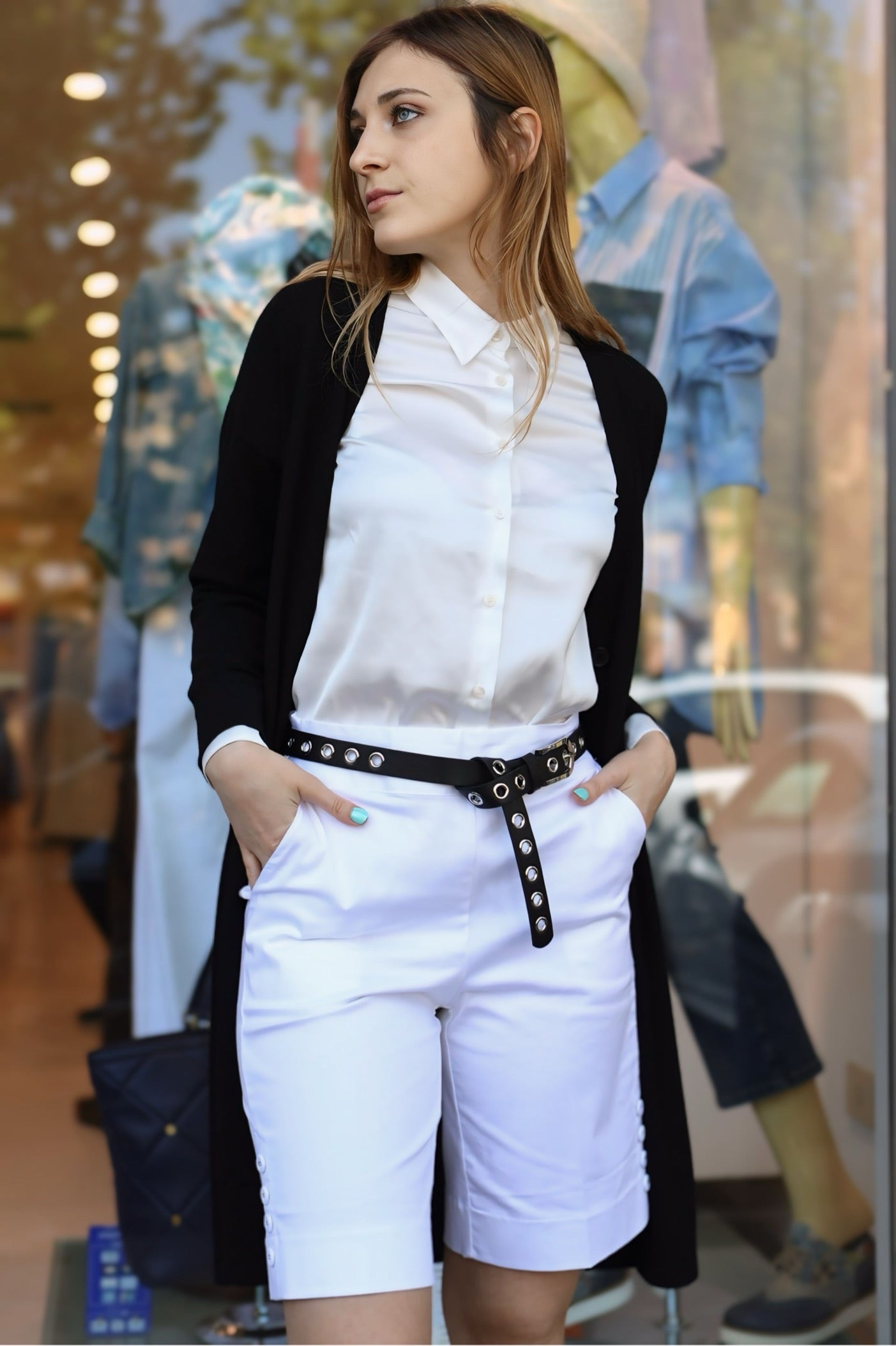 A.B. CINTA PELLE BORCHIE