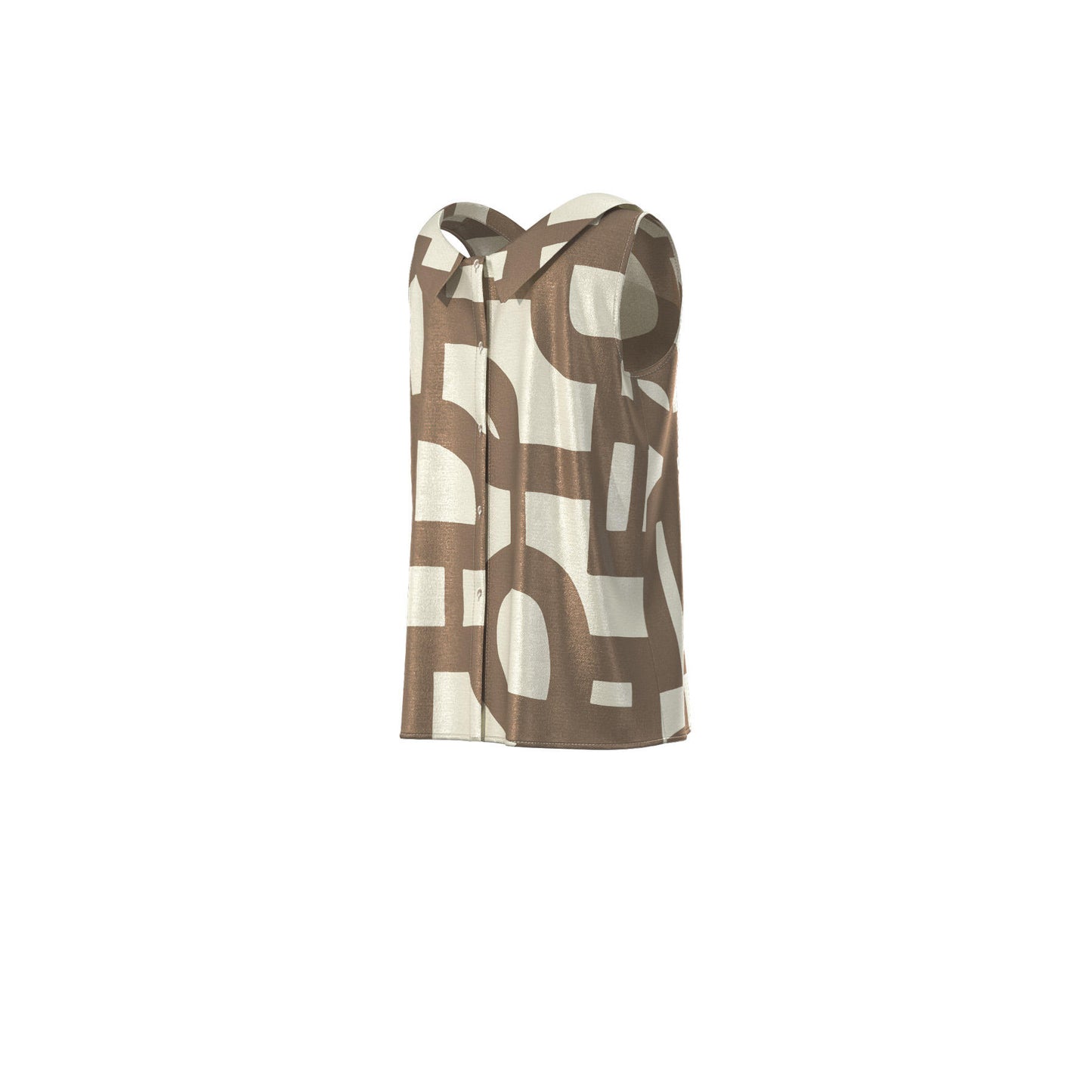 EMME MARELLA 2 EMMGOMMOSO Top smanicato in twill  TORTORA
