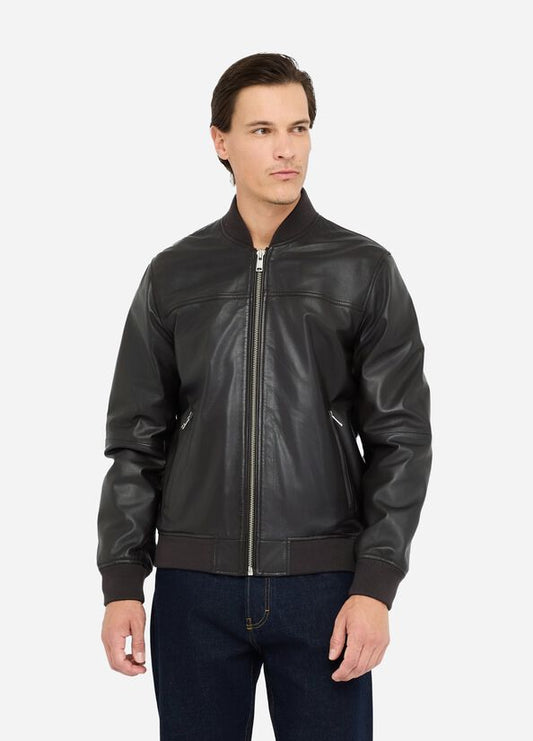 liu jo uomo BOMBER LEATHER