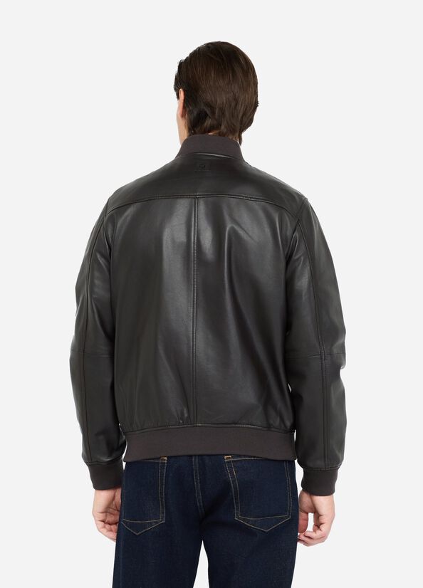 liu jo uomo BOMBER LEATHER