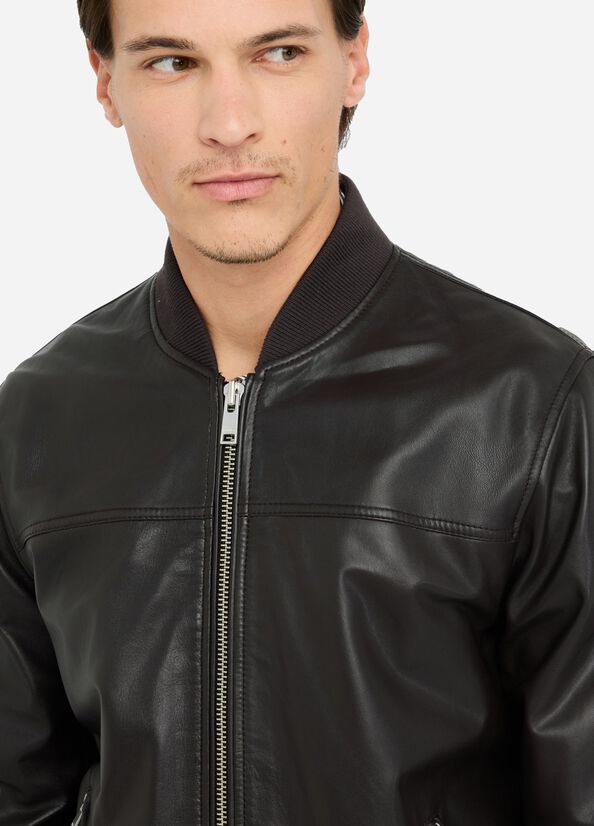 liu jo uomo BOMBER LEATHER